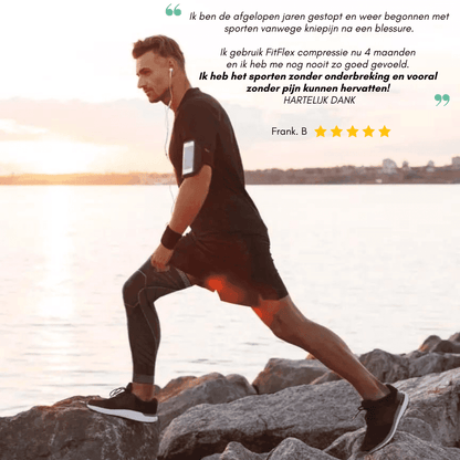 FitBee Nederland - 1 Paar FitFlex - 360° knie- en beencompressiesteunen-  1 paar FitFlex / M - Dijbeenomtrek 36 - 41 cm, 1 paar FitFlex / L - Dijbeenomtrek 42 - 50 cm, 1 paar FitFlex / XL - Dijbeenomtrek 51 - 57 cm