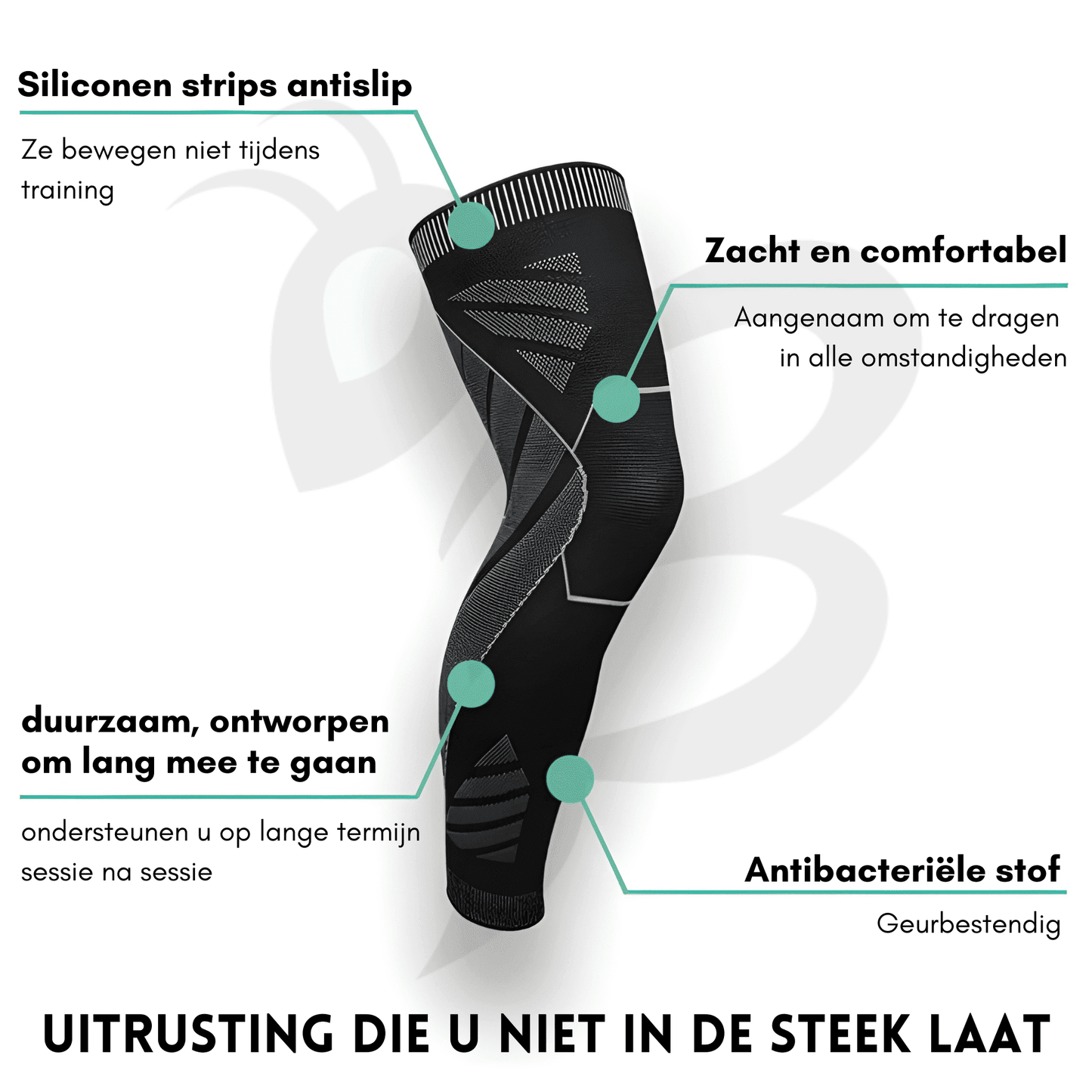 FitFlex - 360° knie- en beencompressiesteunen